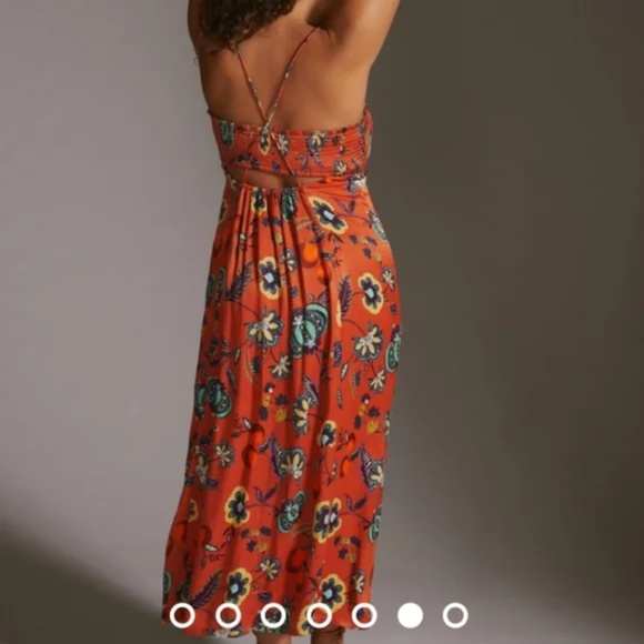 Anthropologie Maeve Cross-Back Maxi Dress - Picture 2 of 11